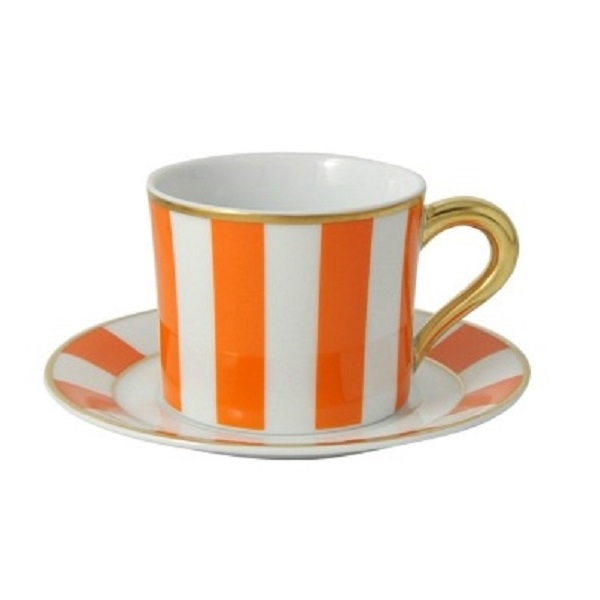 Bernardaud Galerie Royale Orange Tea Cup Only