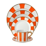 Bernardaud Galerie Royale Orange Five Piece Place Setting