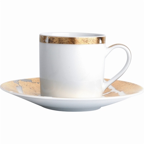 Bernardaud Gold Leaf After Dinner Coffee Saucer