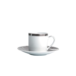 Bernardaud Silver Leaf After Dinner Coffee Saucer