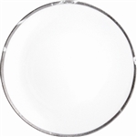 Bernardaud Silver Leaf Coup Dinner Plate Round 10.2"