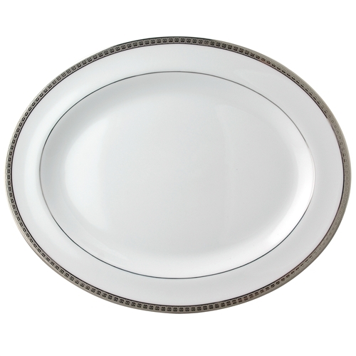 Bernardaud Athena Platinum Platter Oval 13"