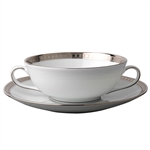 Bernardaud Athena Platinum Cream Soup Saucer