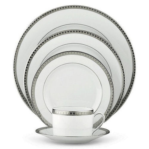 Bernardaud Athena Platinum Five Piece Dinner Place Setting