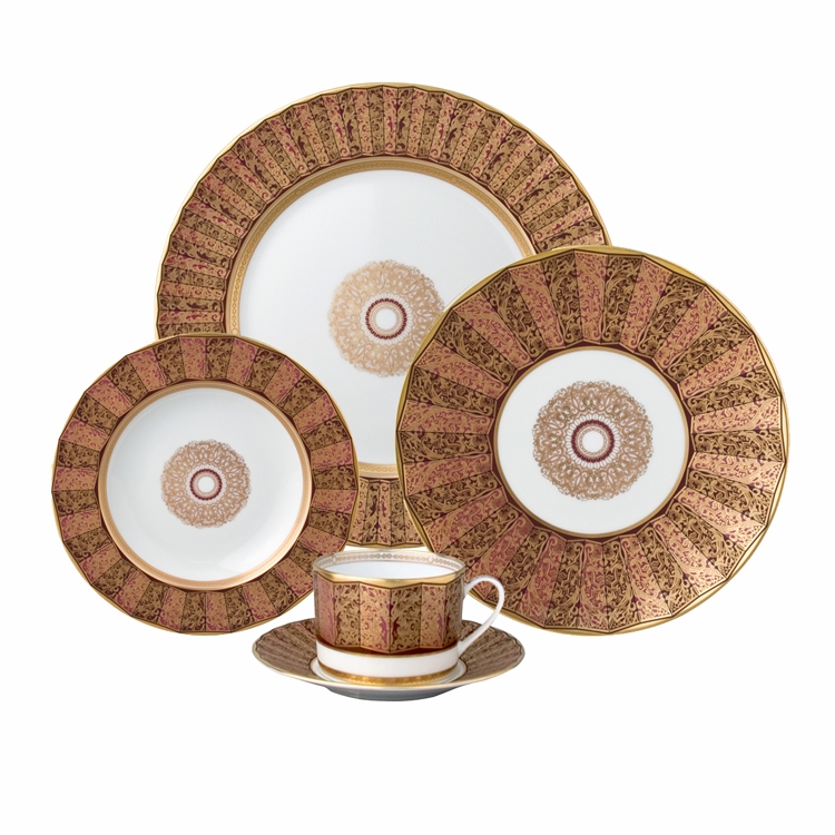 Bernardaud Eventail 5 Piece Place Setting