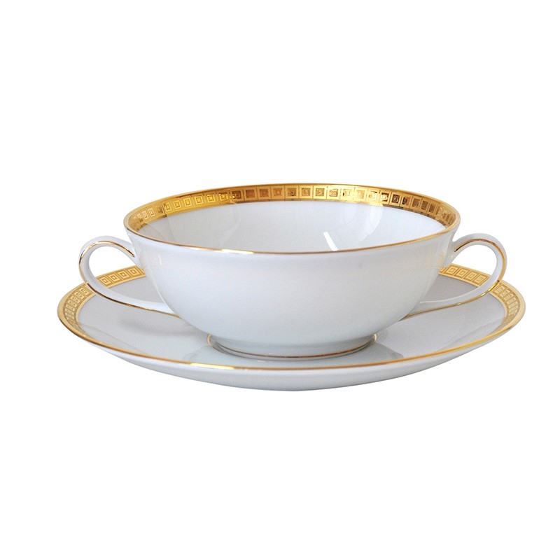 Bernardaud Athena Gold Cream Soup Cup Only