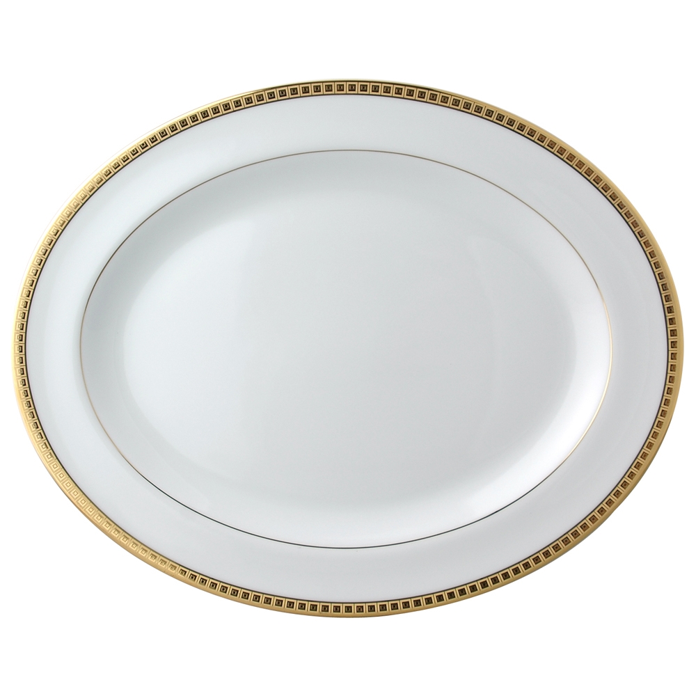 Bernardaud Athena Gold Oval Platter Large