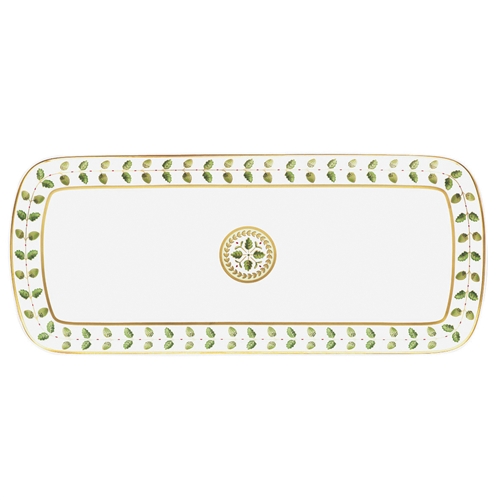 Bernardaud Constance Green Cake Platter Rectangular