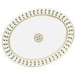 Bernardaud Constance Green Oval Platter 17"