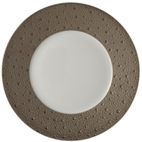 Bernardaud Ecume Platinum Dinner Plate