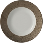 Bernardaud Ecume Platinum Rim Soup