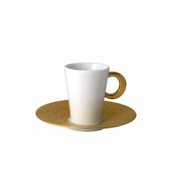 Bernardaud Ecume Gold After Dinner Saucer Only