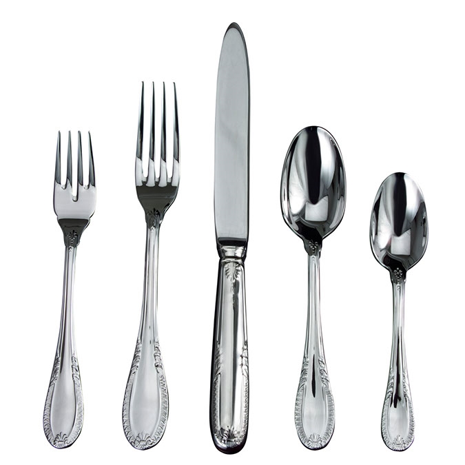 Ricci Argentieri Impero Stainless 5-Piece Flatware Set