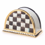 MacKenzie-Childs Courtly Check Ceramic Napkin Holder