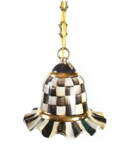 Mackenzie-Childs Courtly Check Pendant Lamp Small