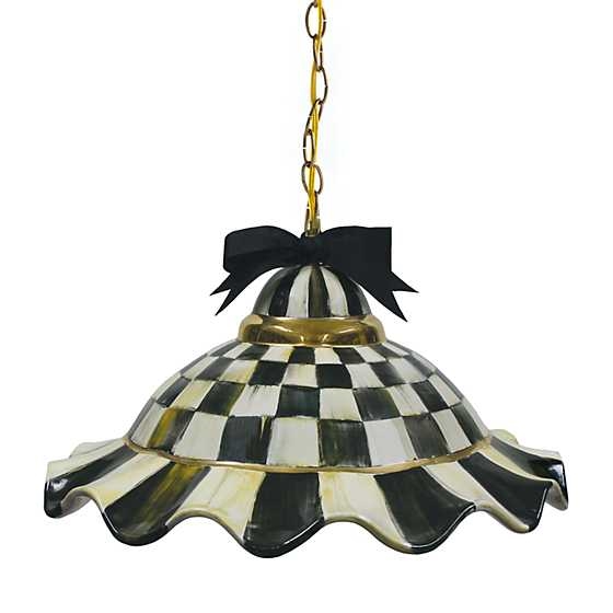 Mackenzie-Childs Courtly Check Fluted Hanging Lamp