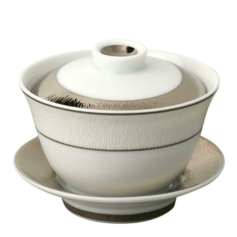 Bernardaud Dune Small Covered Cup & Saucer