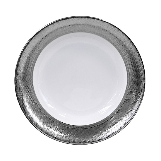 Bernardaud Limoges Divine Platinum Open Vegetable Bowl