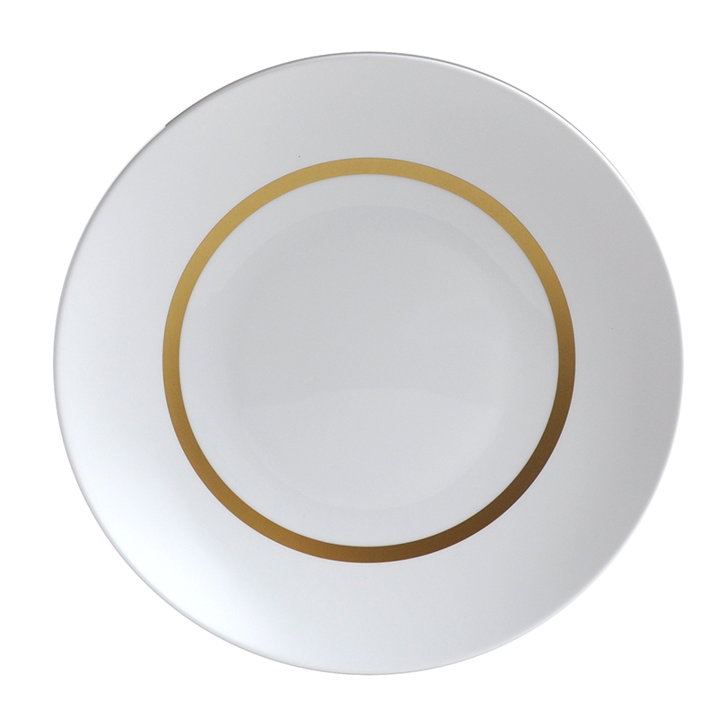 Bernardaud Limoges Cronos Gold Deep Round Dish