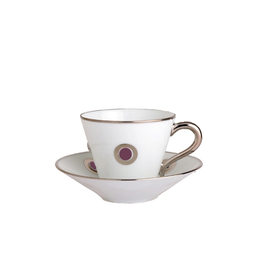 Bernardaud Ithaque Platinum Plum Cup Only