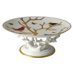 Bernardaud Aux Oiseaux Footed Coupe Bowl