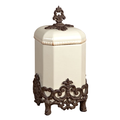 The GG Collection Provencial Cream Canister, Medium