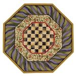 MacKenzie-Childs Courtly Check 5' Octagon Rug