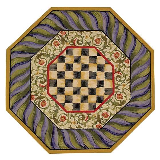 MacKenzie-Childs Courtly Check 5' Octagon Rug