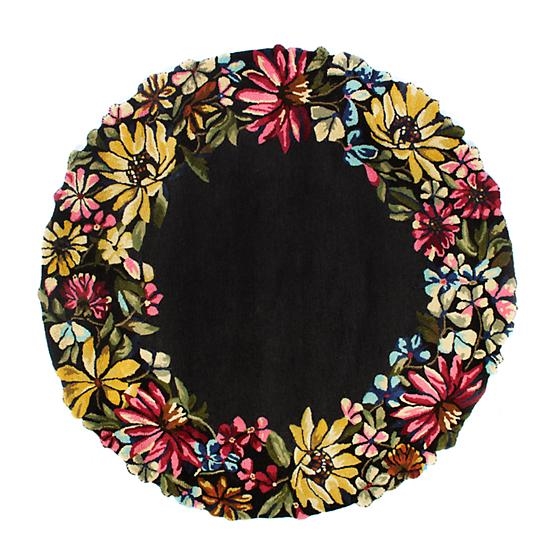 Mackenzie-Childs Butterfly Garden Rug - 6' round