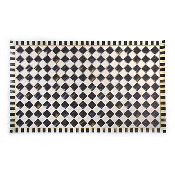 MacKenzie-Childs Courtly Check Vinyl  Floor Mat - 3 Ft. X 5 Ft.