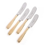 Mackenzie-Childs Gold Check Canape Knives Set of 4