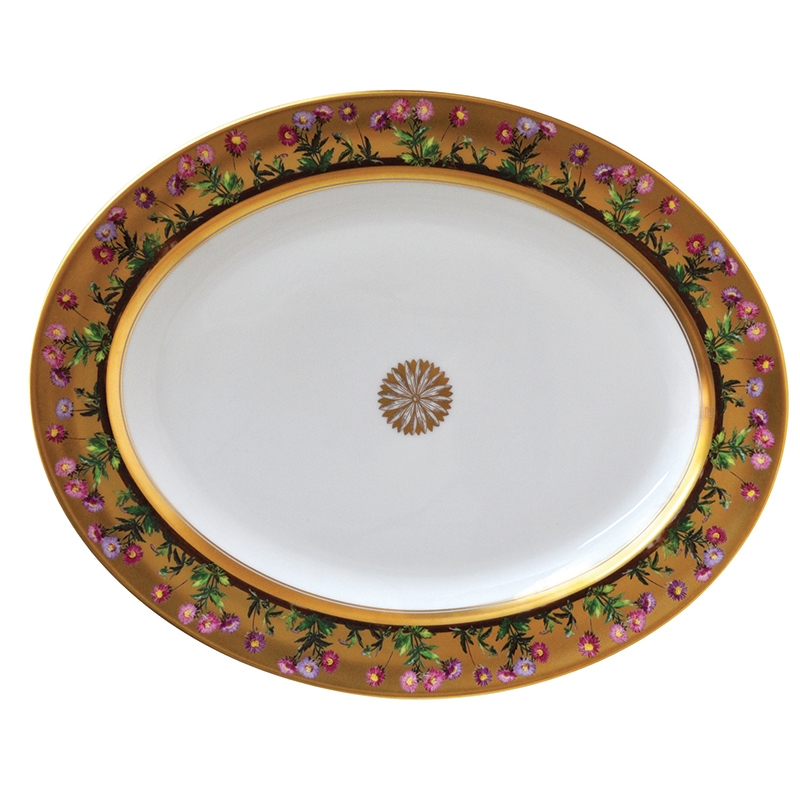 Bernardaud Limoges Heloise Oval Platter Large