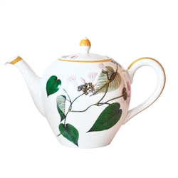 Bernardaud Limoges Jardin Indien Tea Pot Boule Shape