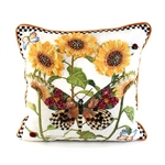 Mackenzie-Childs Monarch Butterfly Square Pillow W