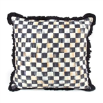 MacKenzie-Childs Courtly Check Ruffled Square Pillow