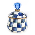 Mackenzie-Childs Royal Check Lidded sugar Bowl