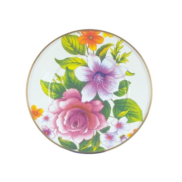 Mackenzie-Childs Flower Market Lunch/Salad Plate White