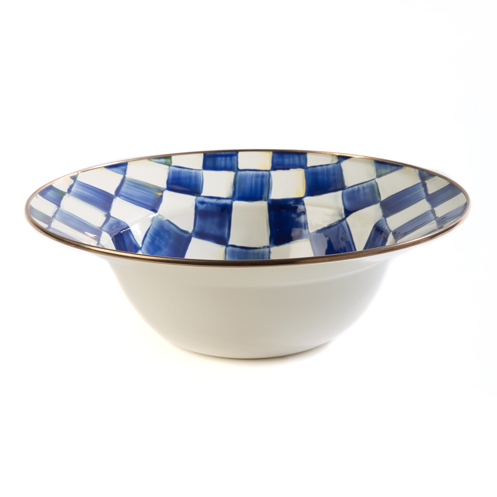 Mackenzie-Childs Royal Check Serving Bowl