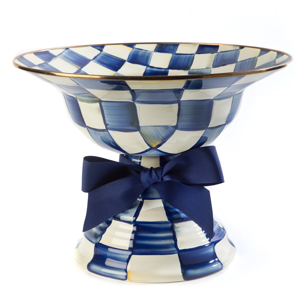 Mackenzie-Childs Royal Check Compote - Large