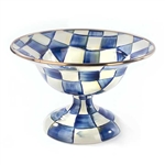 MacKenzie-Childs Royal Check Enamel Compote - Small