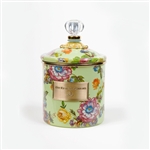 MacKenzie-Childs Flower Market Small Canister Green