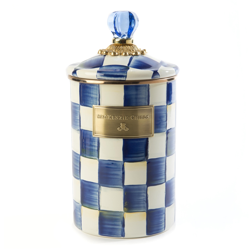 Mackenzie-Childs Royal Check Canister - Large