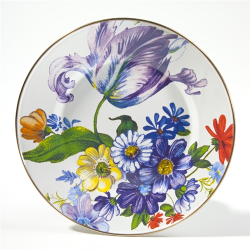 Mackenzie-Childs Flower Market Dinner Plate White