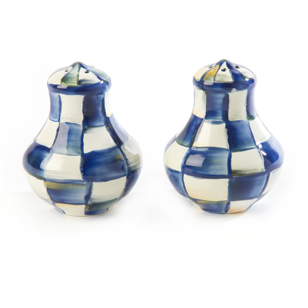 Mackenzie-Childs Royal Check Salt & Pepper shakers