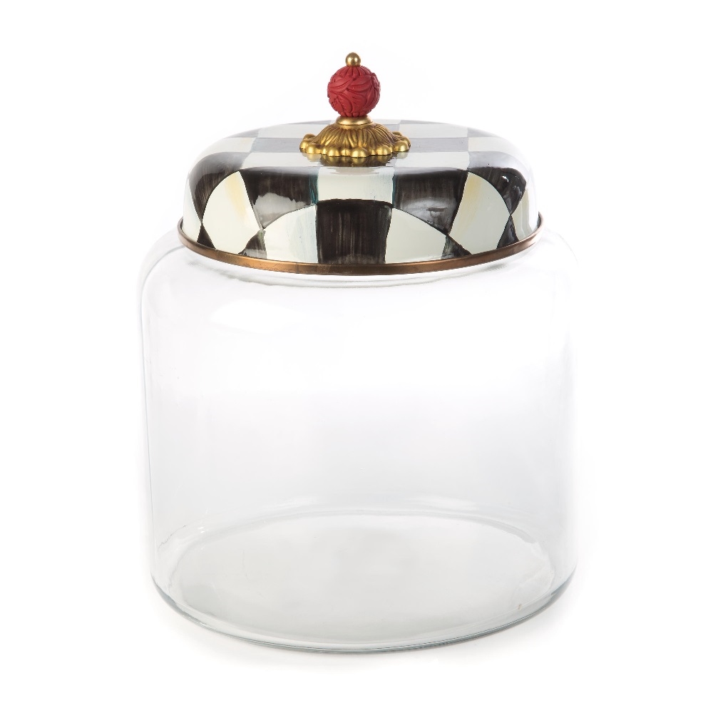 Mackenzie-Childs Courtly Check Storage Canister - Big