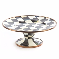 MacKenzie-Childs Courtly Check Mini Pedestal Platter