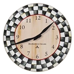 MacKenzie-Childs Enamelware Courtly Check Clock