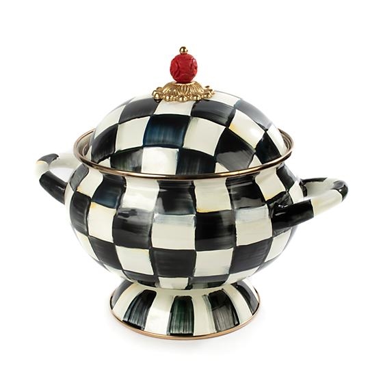 Mackenzie-Childs Courtly Check Enamel Tureen