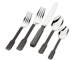 Ricci Argentieri Art Deco 20-Piece Flatware Set - Black Oxidation