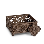 The GG Collection Cocktail Napkin Holder Acanthus Leaf